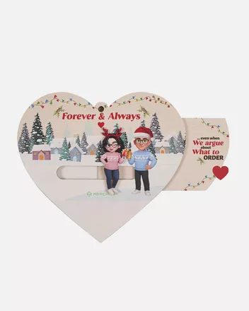 Custom Shape Wooden Slider Ornament